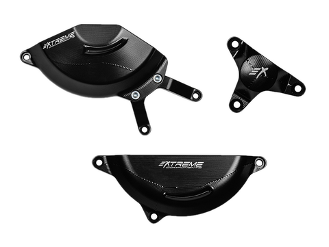 Extreme Components |  Whole Billet 3D | Aluminium | Engine Cover set | Yamaha R3 2015>23