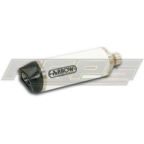 Arrow | Kawasaki Zx-10R 2011-15 White Alu Carbon Road Silencer (No Cat)