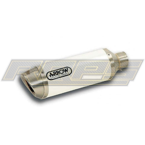 Arrow | Kawasaki Zx-10R 2011-15 White Aluminium Road Silencer (Cat Retained)