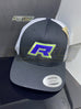 Rrps R Snapback / Caps Black/fluro Yellow Blue Caps